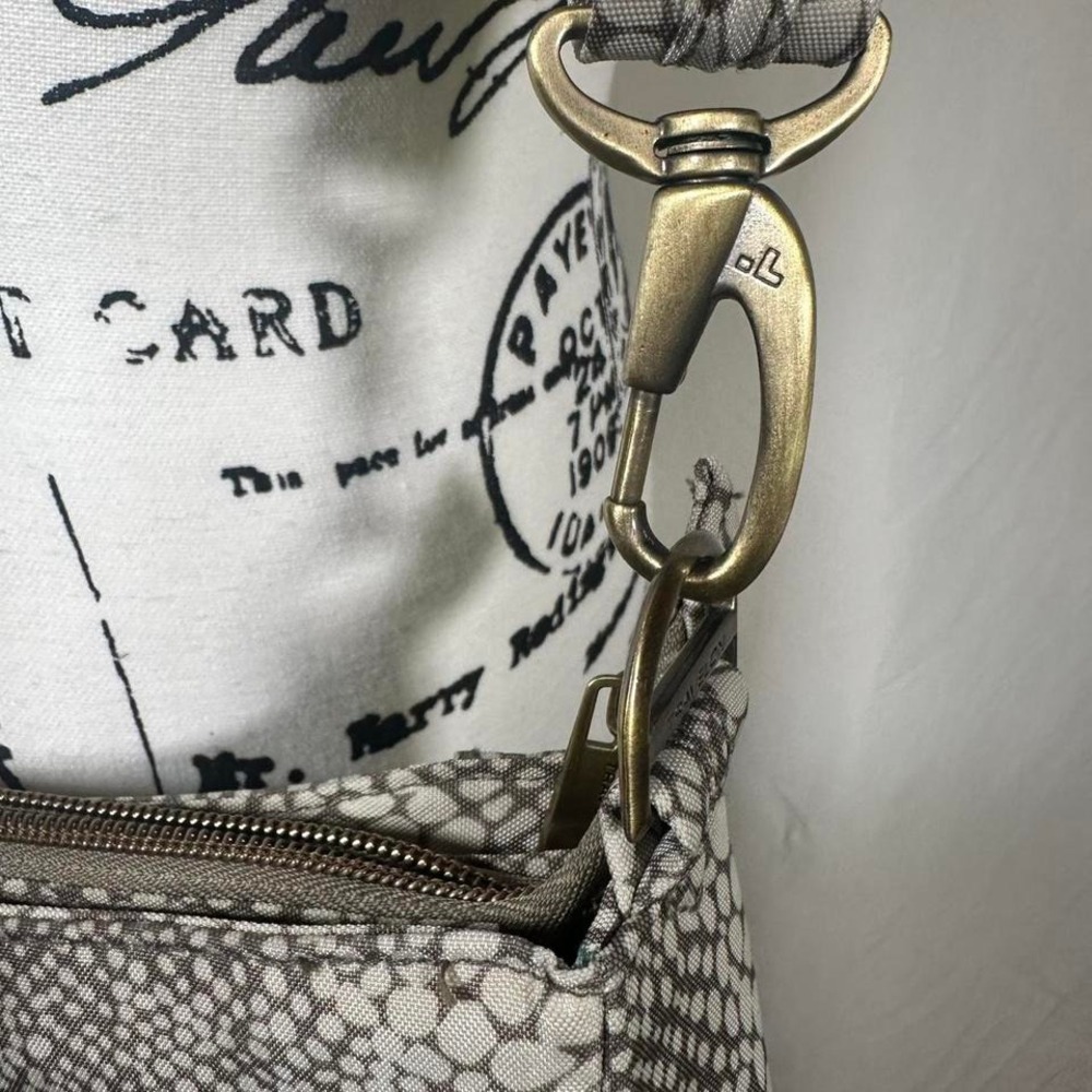 Travelon Crossbody Purse Animal Print Antitheft Like New 10 x 13 Messenger Bag - Picture 7 of 8